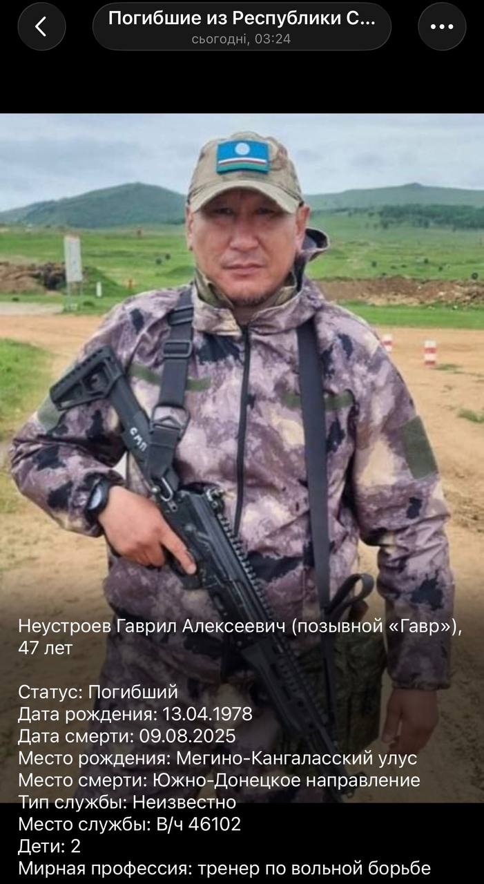 Neustroev Gavril Alekseevich