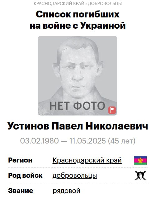 Ustinov Pavel Nikolaevich