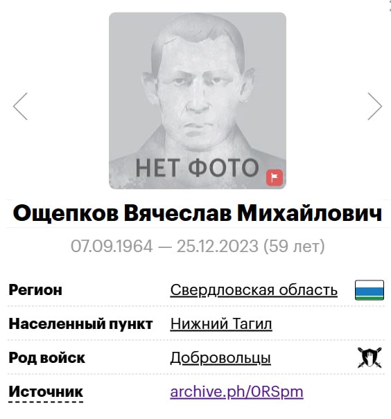 Oshchepkov Vyacheslav Mikhaylovich