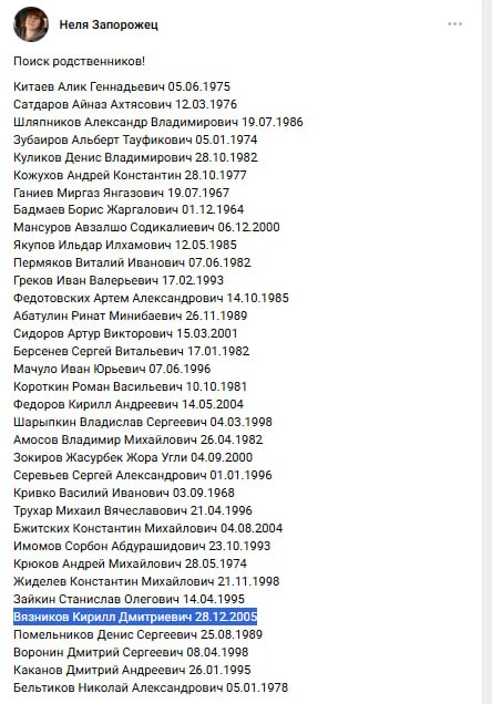 Vyaznikov Kirill Dmitrievich