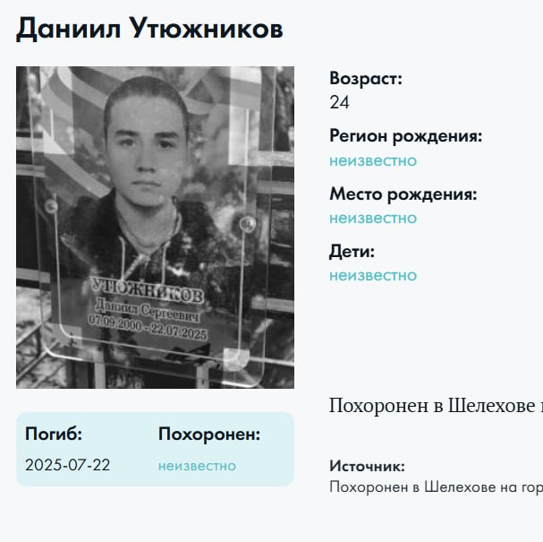 Утюжников Даниил Сергеевич