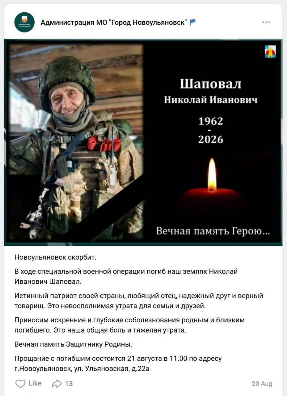 Shapoval Nikolay Ivanovich