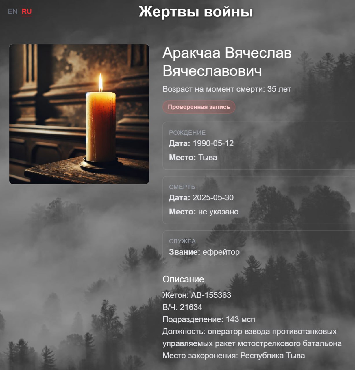 Аракчаа Вячеслав Вячеславович