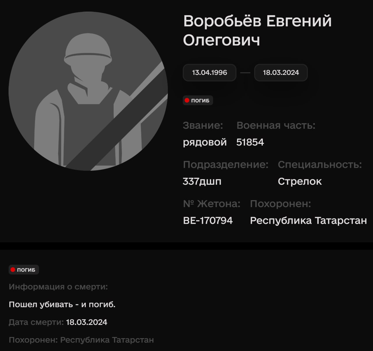 Воробьев Евгений Олегович