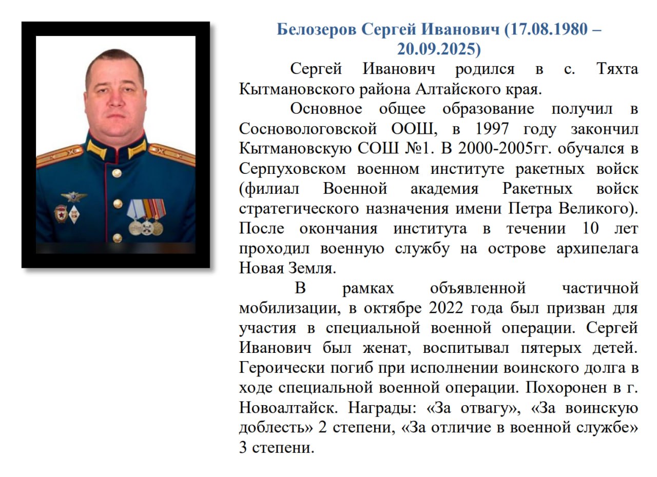 Belozerov Sergey Ivanovich