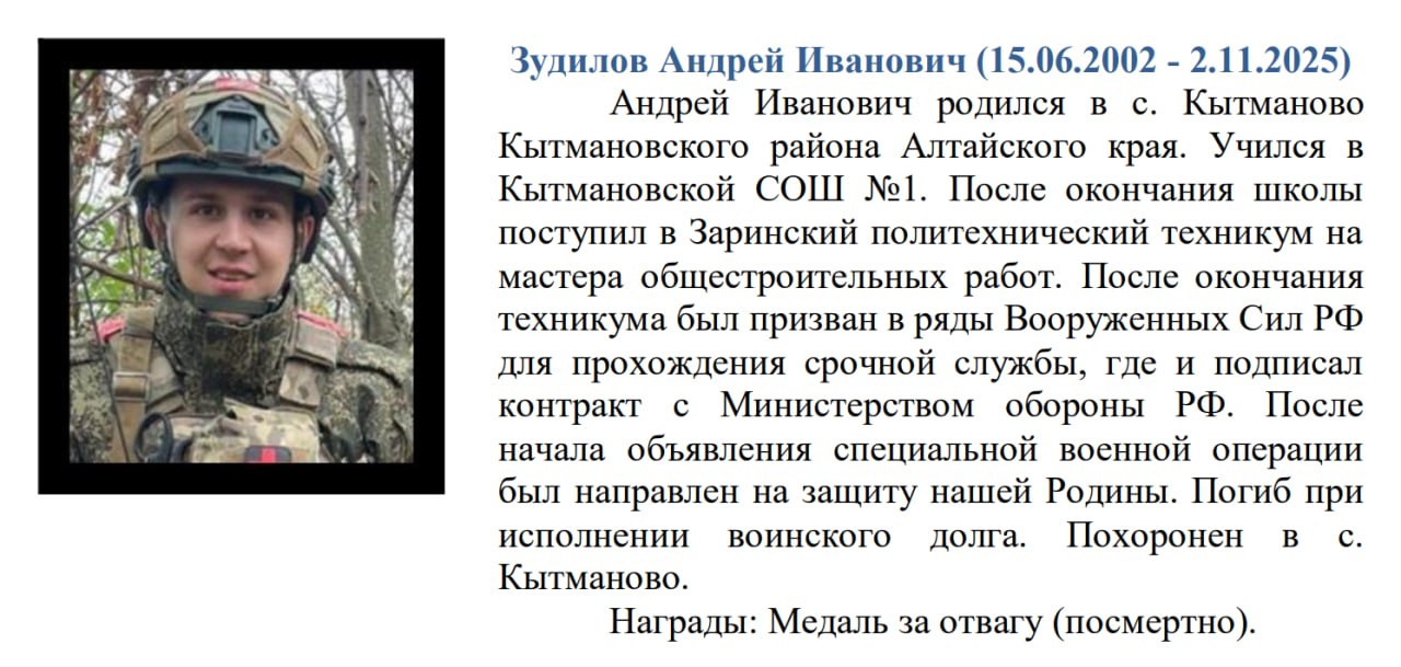 Zudilov Andrey Ivanovich