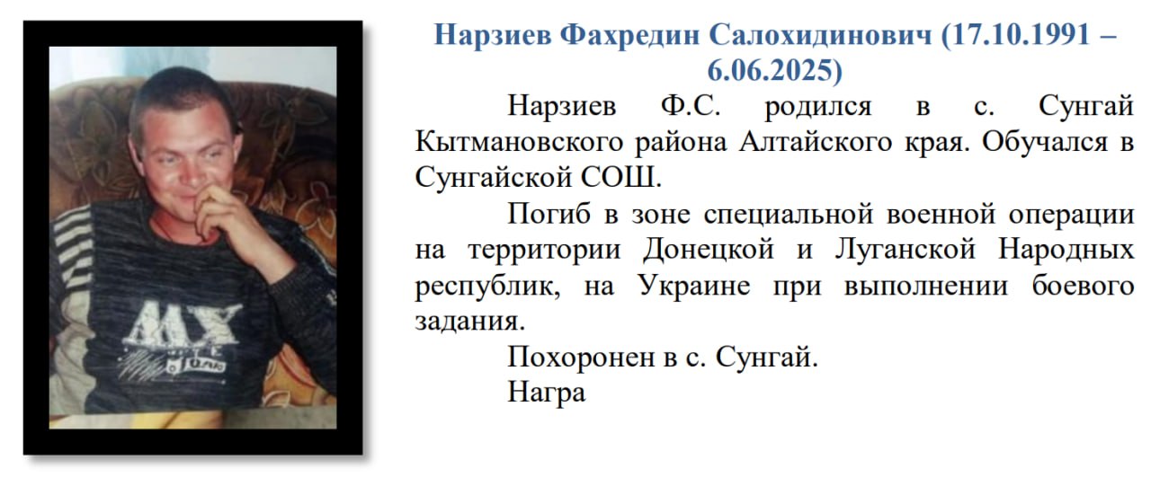 Narziev Fakhredin Salokhidinovich
