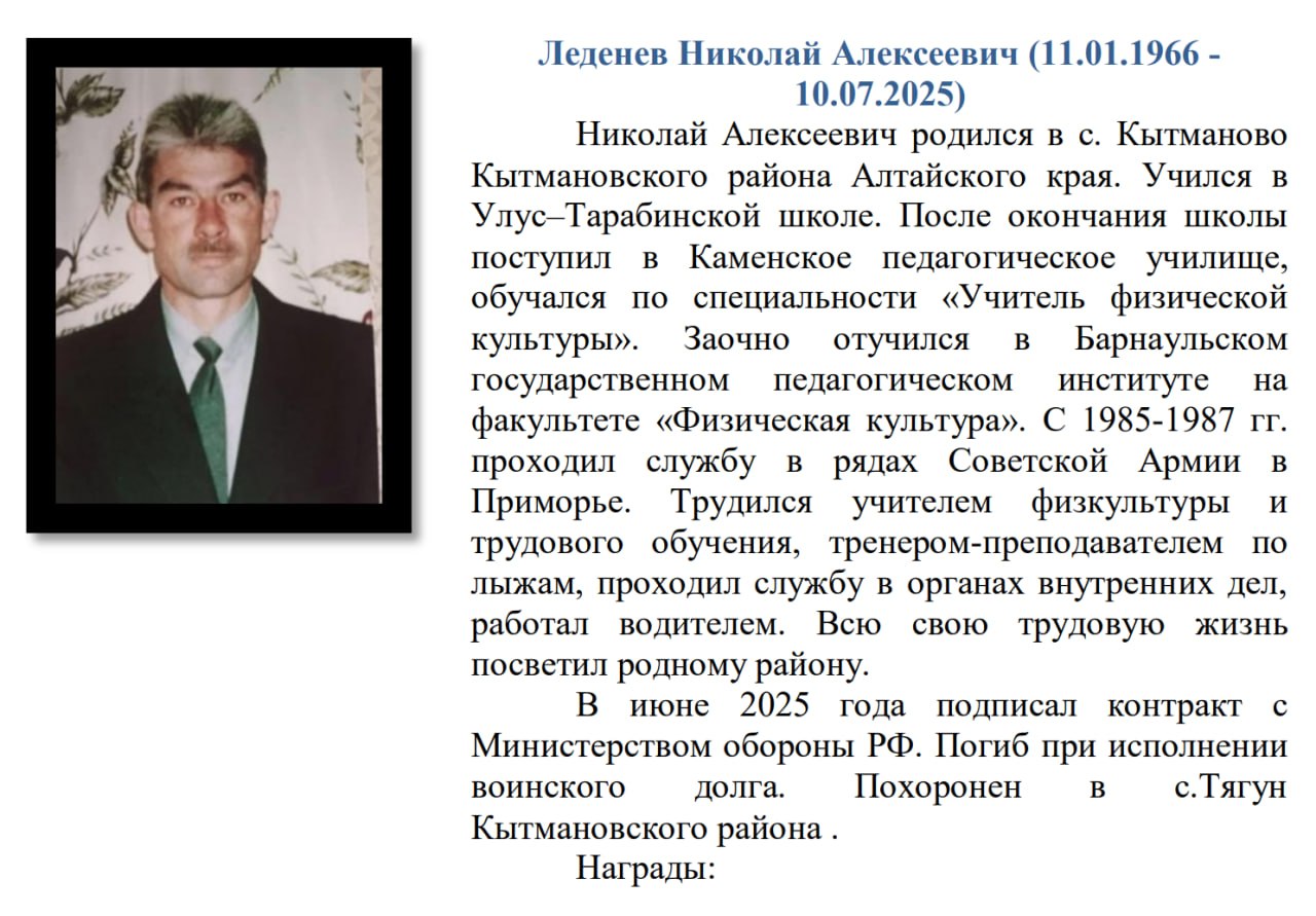 Ledenev Nikolay Alekseevich