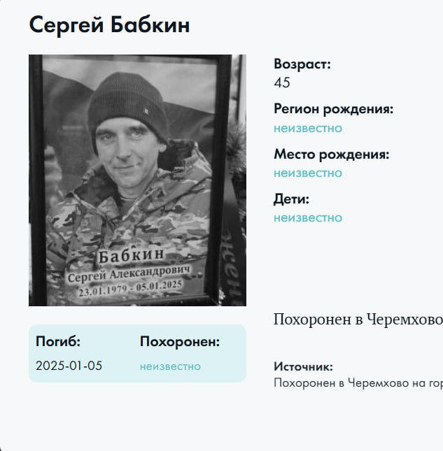 Бабкин Сергей Александрович