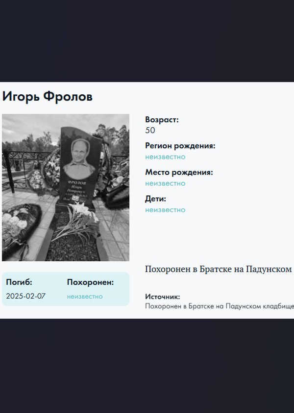 Фролов Игорь Петрович