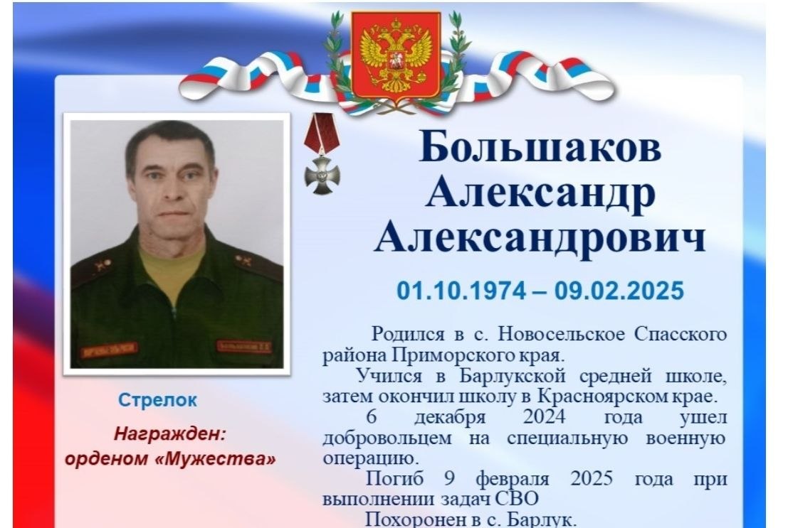 Bolshakov Aleksandr Aleksandrovich