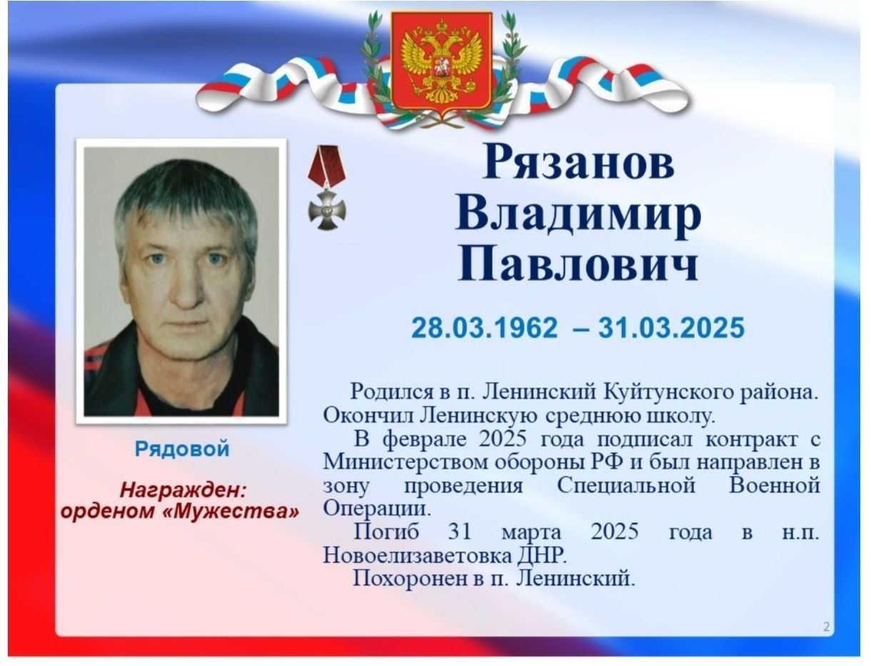 Ryazanov Vladimir Pavlovich