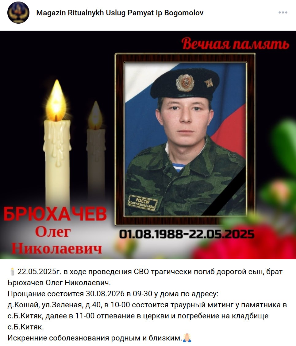Bryukhachev Oleg Nikolaevich