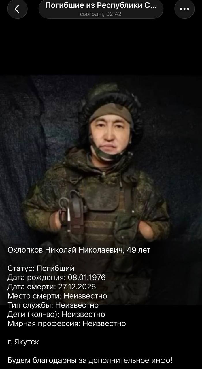 Okhlopkov Nikolay Nikolaevich