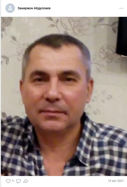 Abdullaev Zakirzhon Sobirovich