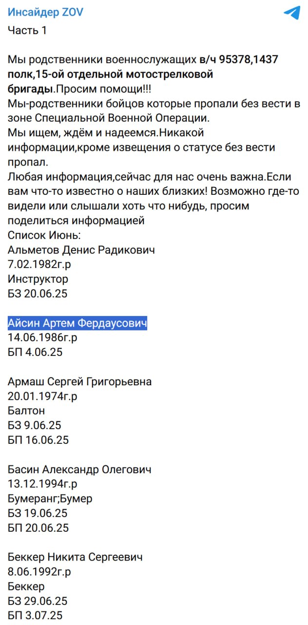 Айсин Артём Фердаусович