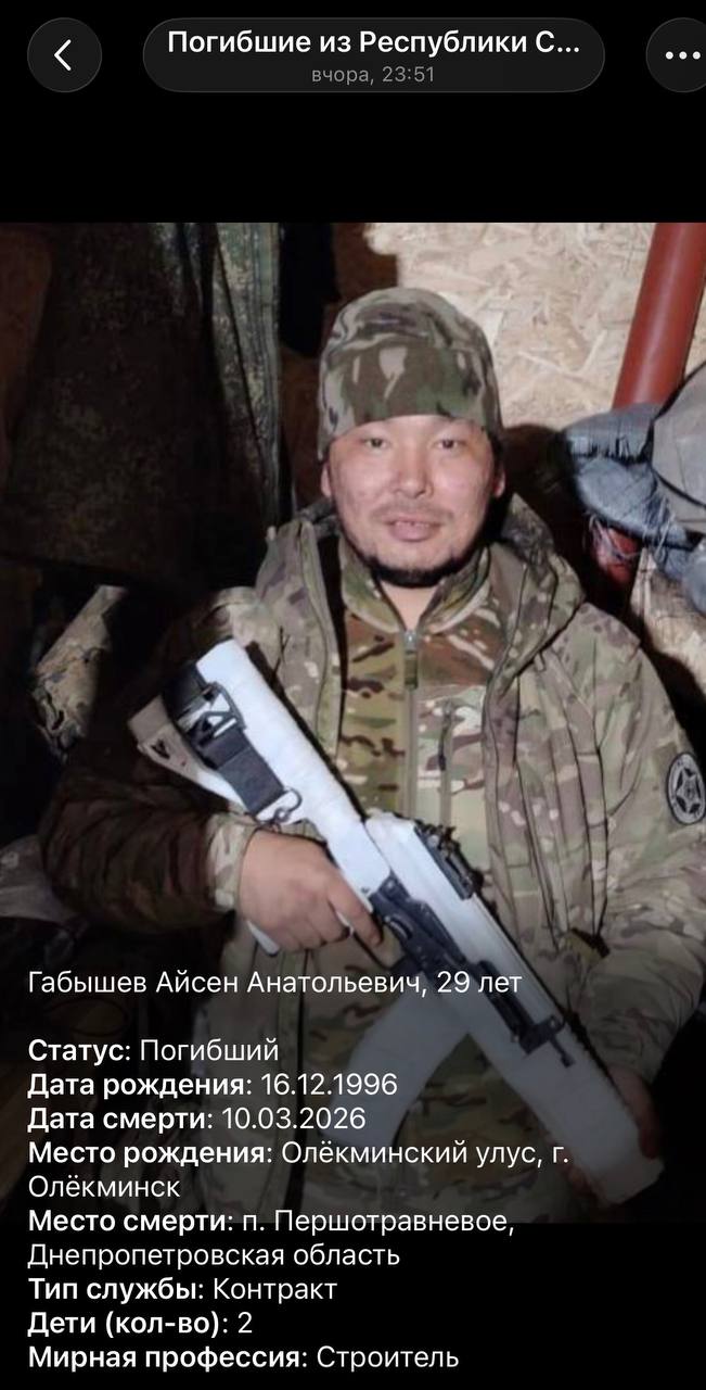 Gabyshev Aysen Anatolevich