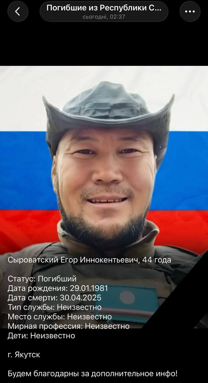 Syrovatskiy Egor Innokentevich