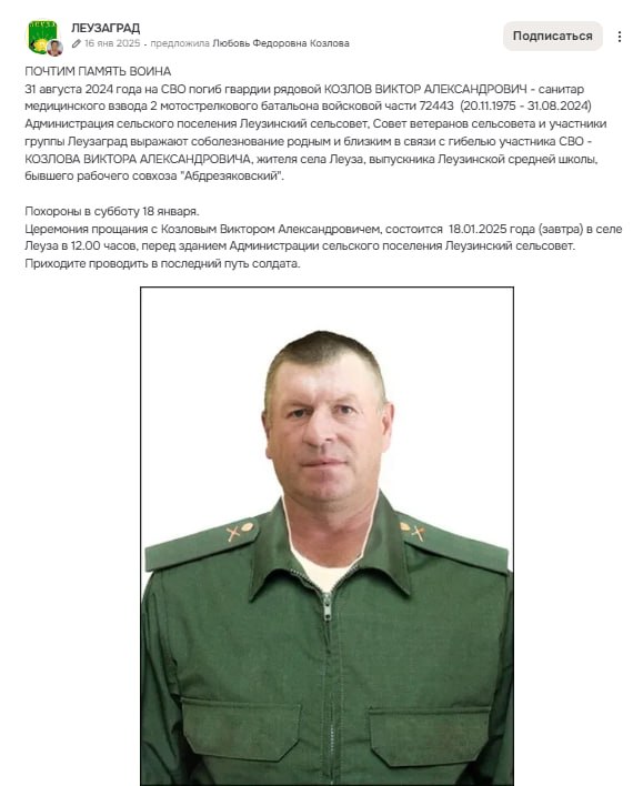 Козлов Виктор Александрович