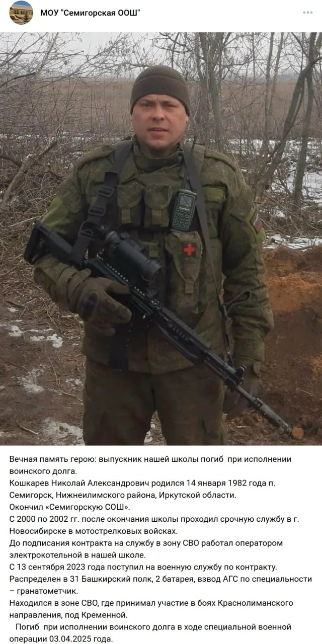 Koshkarev Nikolay Aleksandrovich