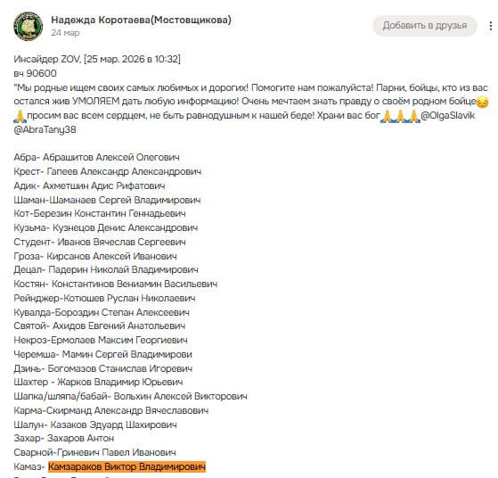 Kamzarakov Viktor Vladimirovich