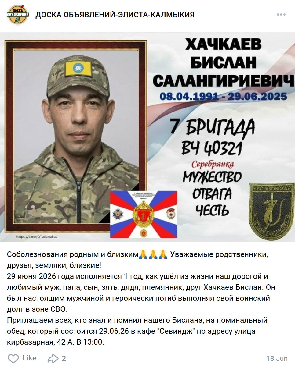 Хачкаев Бислан Салангириевич