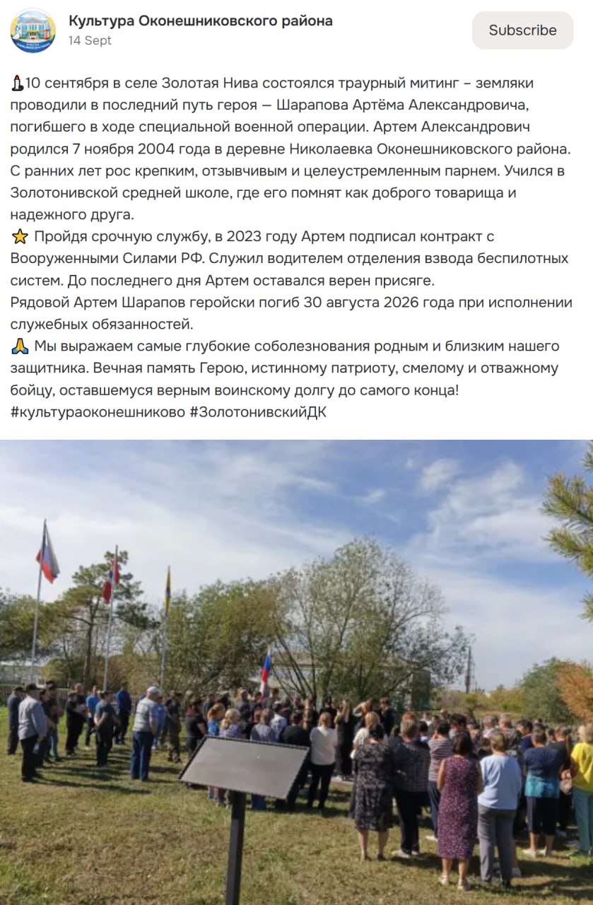 Шарапов Артём Александрович