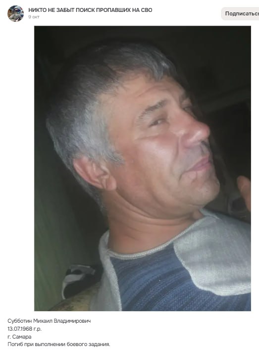 Субботин Михаил Владимирович