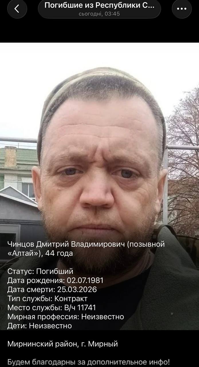 Чинцов Дмитрий Владимирович