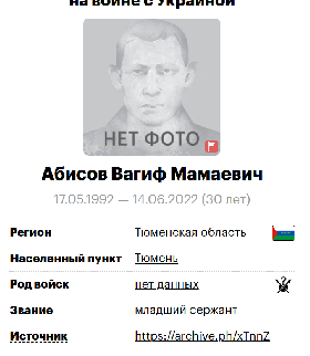 Abisov Vagif Mamaevich