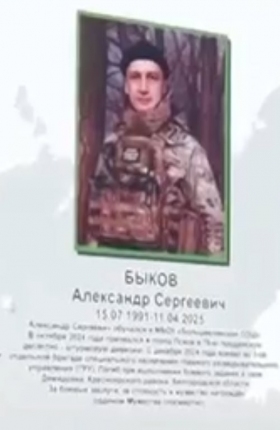 Bykov Aleksandr Sergeevich