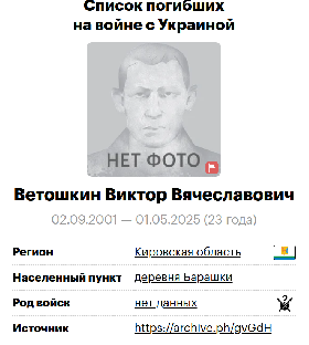Vetoshkin Viktor Vyacheslavovich