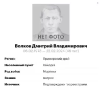 Volkov Dmitriy Vladimirovich
