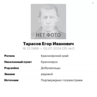 Tarasov Egor Ivanovich