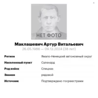 Maklashevich Artur Vitalevich