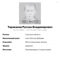 Tarakanov Ruslan Vladimirovich