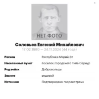 Solovev Evgeniy Mikhaylovich