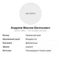 Andreev Maksim Evgenevich