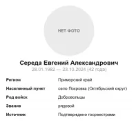 Sereda Evgeniy Aleksandrovich