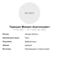 Tereshin Mikhail Anatolevich