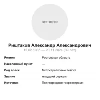 Rishtakov Aleksandr Aleksandrovich