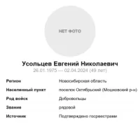 Usoltsev Evgeniy Nikolaevich