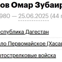 Shagidov Omar Zubairovich