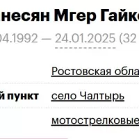 Oganesyan Mger Gaykovich