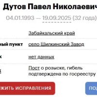 Dutov Pavel Nikolaevich