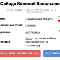 Sabada Vasiliy Vasilevich