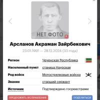 Арсланов Акраман Зайрбекович