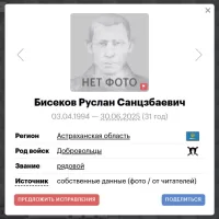 Бисеков Руслан Санцзбаевич