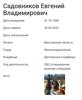 Sadovnikov Evgeniy Vladimirovich
