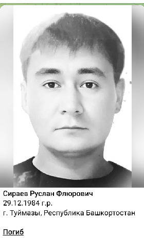 Siraev Ruslan Flyurovich